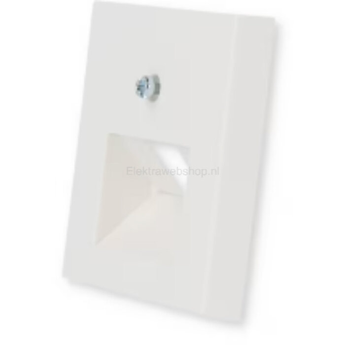 Gira Gira Afdekplaat RJ45 / RJ11 voor enkel en dubbel element Zuiver wit (hagelwit) MAT 027027