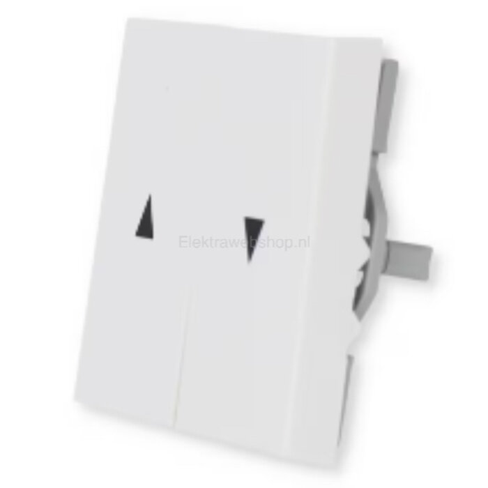 Gira Gira Bedieningswip rolluikschakelaar druk Zuiver wit (hagelwit) MAT 029427