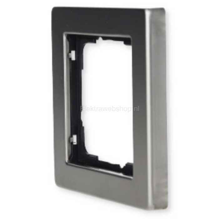 Gira Gira E2 Afdekraam 1 voudig Edelstaal 021133