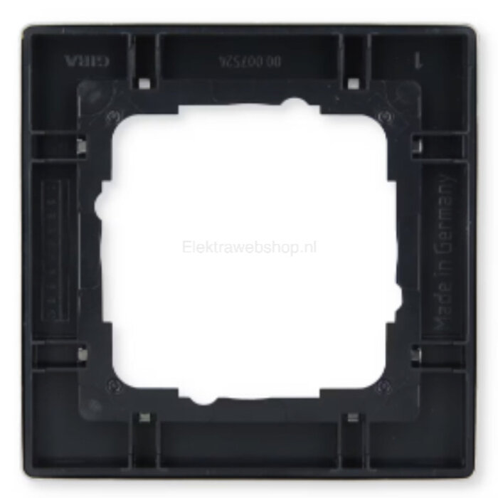 Gira Gira E2 Afdekraam 1 voudig Edelstaal 021133