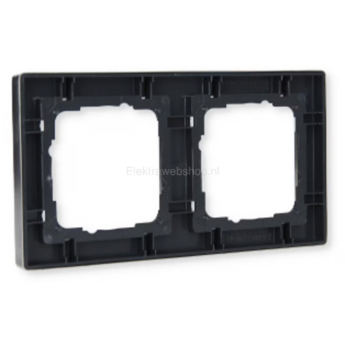 Gira Gira E2 Afdekraam 2 voudig Edelstaal 021233