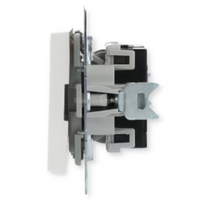 Gira Gira  drukvlak-controleschakelaar wisselschakelaar systeem 55 Zuiver wit (hagelwit) 013603