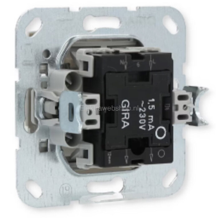 Gira Gira  drukvlak-controleschakelaar wisselschakelaar systeem 55 Zuiver wit (hagelwit) 013603