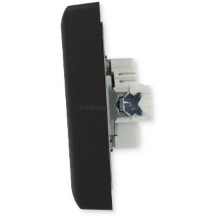 Gira Gira Wandcontactdoos met randaarde kinderveilig 2V Mat Zwart 0783005