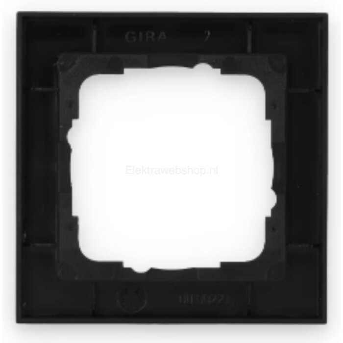 Gira Gira E2 afdekraam 1-voudig Mat Zwart 021109