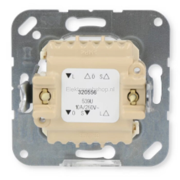 Jung Jung Dubbele pulsschakelaar (serie) met gescheiden circuit 539U