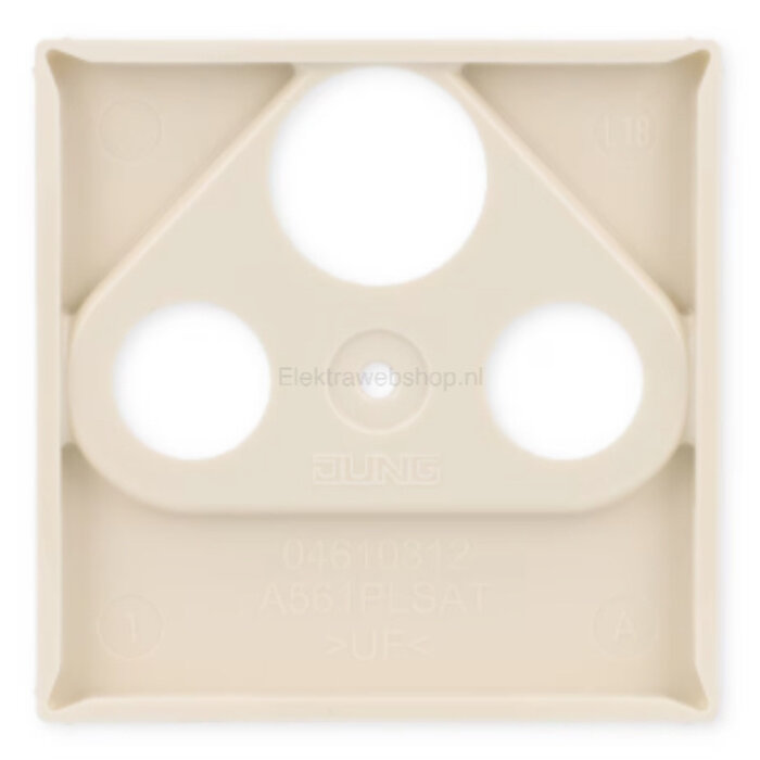Jung Jung Inzetplaat COAX +SATELLIET creme wit A561PLSAT