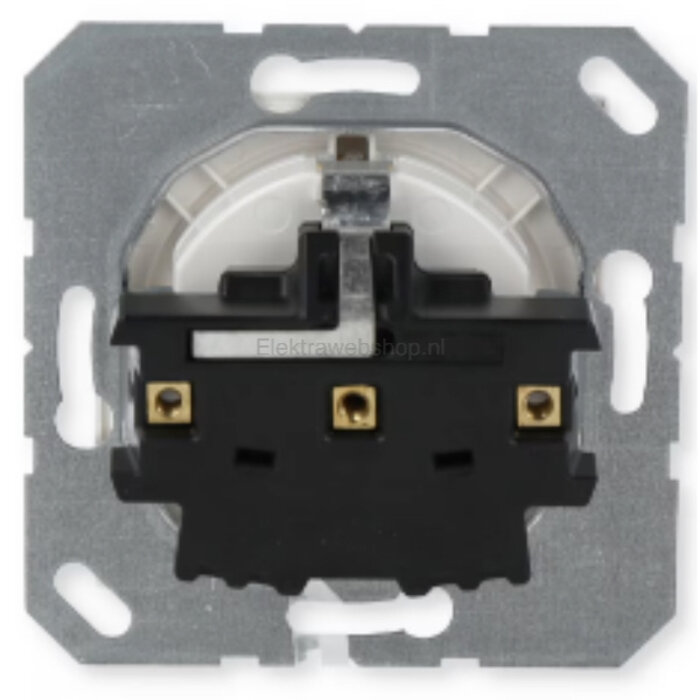 Jung Jung Wandcontactdoos met klepje alpinwit (hagelwit) AS1520NKLWW