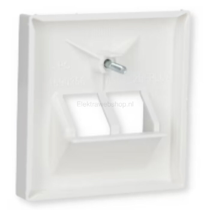 Jung Jung Afdekplaat 2xRJ45/RJ11 Alpinwit (hagelwit) A569-2BFPLUAWW