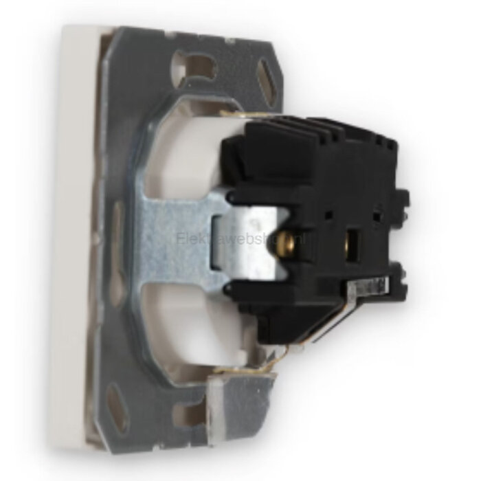 Jung Jung LS990 1V wandcontactdoos met randaarde alpinwit (hagelwit) LS1520WW