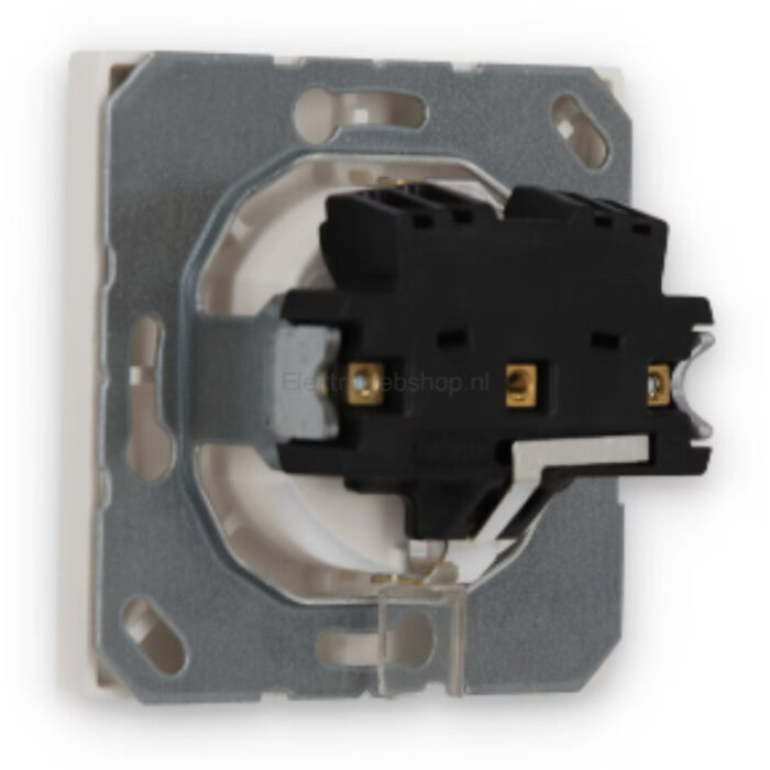 Jung Jung LS990 1V wandcontactdoos met randaarde alpinwit (hagelwit) LS1520WW