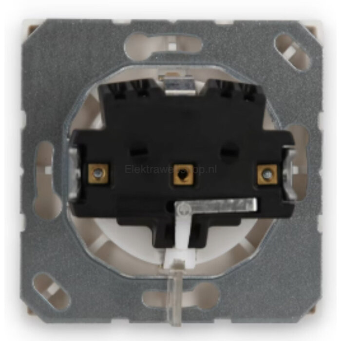 Jung Jung LS990 1V wandcontactdoos met randaarde alpinwit (hagelwit) LS1520WW