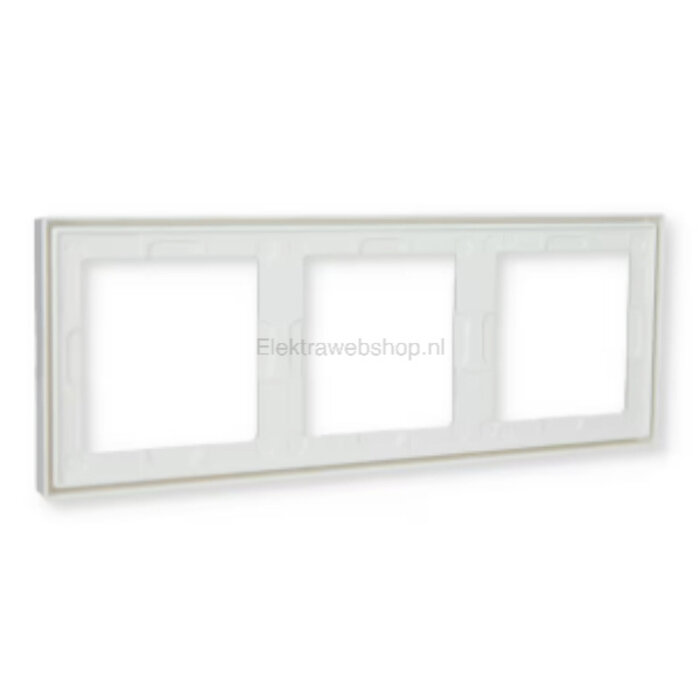 Jung Jung LS990 afdekraam 3-voudig alpinwit (hagelwit) LS983WW