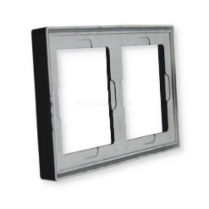 Jung Jung LS990 afdekraam 2-voudig grafietzwart mat LS982SWM