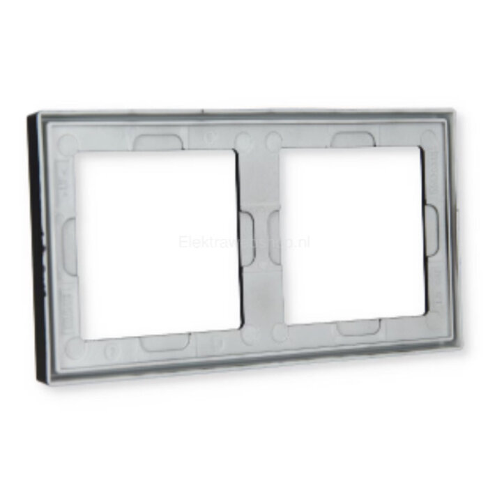 Jung Jung LS990 afdekraam 2-voudig grafietzwart mat LS982SWM