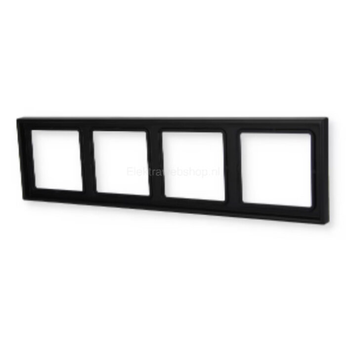 Jung Jung LS990 afdekraam 4-voudig grafietzwart mat LS984SWM