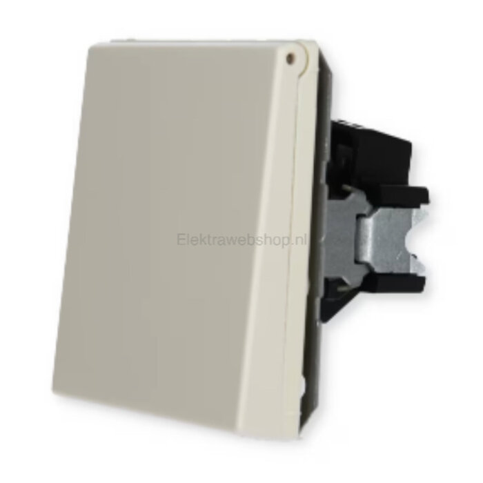 Jung Jung LS990 Wandcontactdoos met klepje creme LS1520NKL