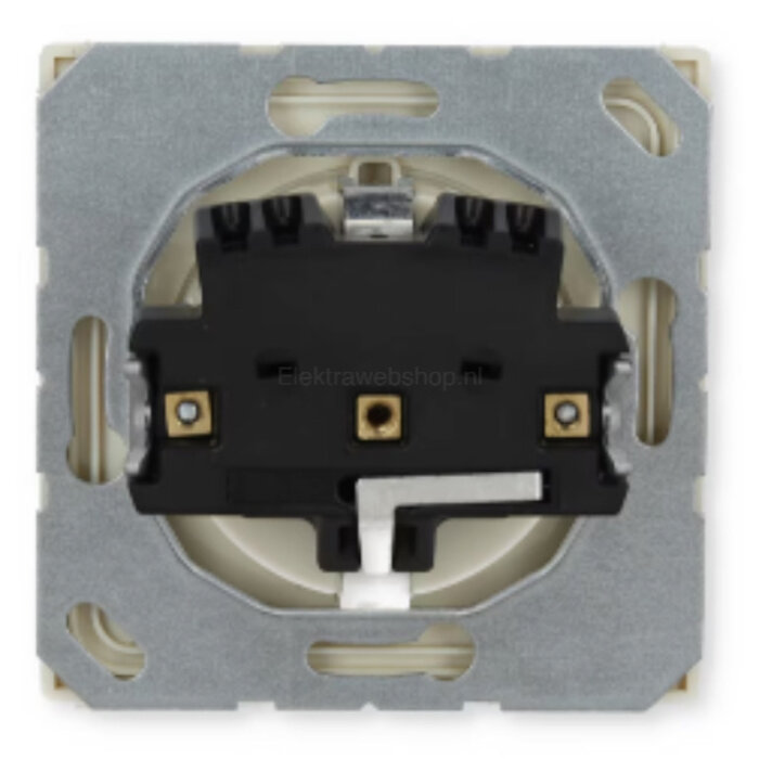 Jung Jung LS990 Wandcontactdoos met klepje creme LS1520NKL