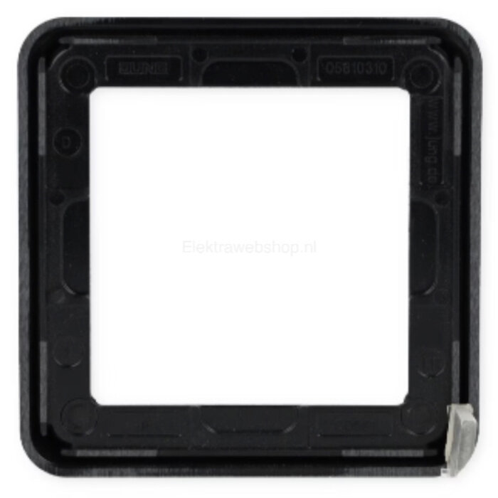 Jung Jung CD500 afdekraam 1-voudig zwart - CD581SW