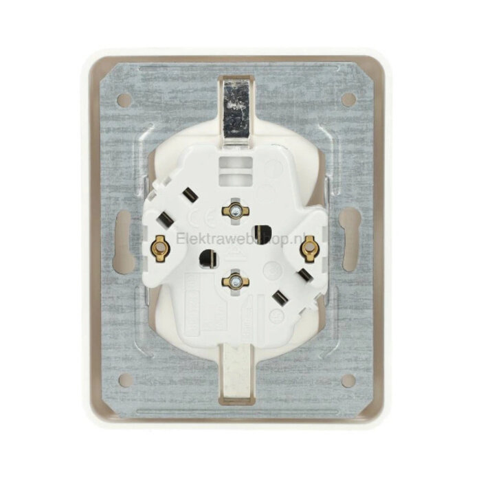 Jung Jung CD500 wandcontactdoos inbouw (stucwerk) ra 2V wit - CD5022NWW