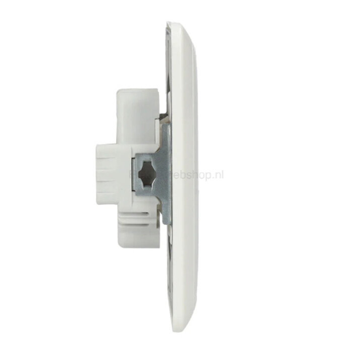 Jung Jung CD500 2-voudige wandcontactdoos zonder randaarde alpinwit - CD5010WW