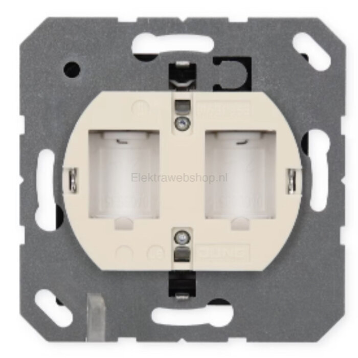 Jung Jung AS500 Smart-TV aansluitdoos voor cai & netwerk alpinwit - MMDA4521WW
