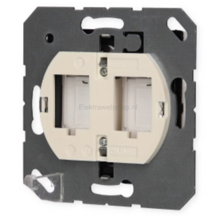 Jung Jung AS500 Smart-TV aansluitdoos voor cai & netwerk alpinwit - MMDA4521WW
