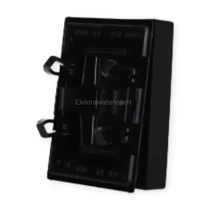 Jung Jung A range bedieningselement aan-/uit-schakelaar enkele wip zwart - A590SWM