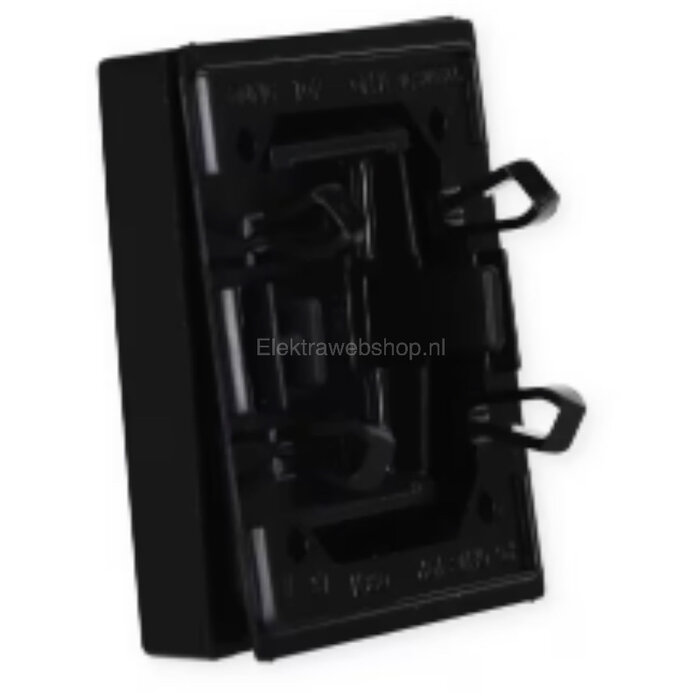 Jung Jung A range bedieningselement aan-/uit-schakelaar enkele wip zwart - A590SWM