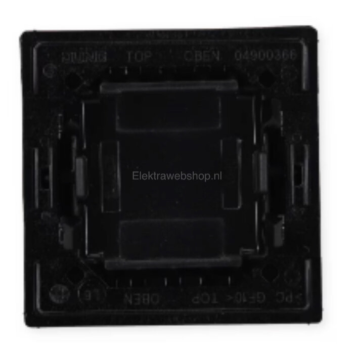 Jung Jung A range bedieningselement aan-/uit-schakelaar enkele wip zwart - A590SWM