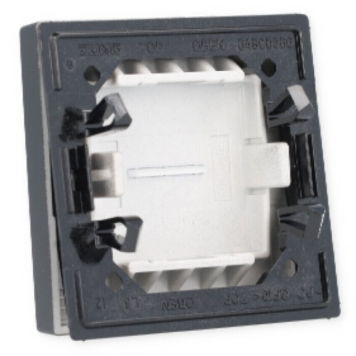 Jung Jung A range bedieningselement aan-/uit-schakelaar enkele wip zwart - A590KO5SWM