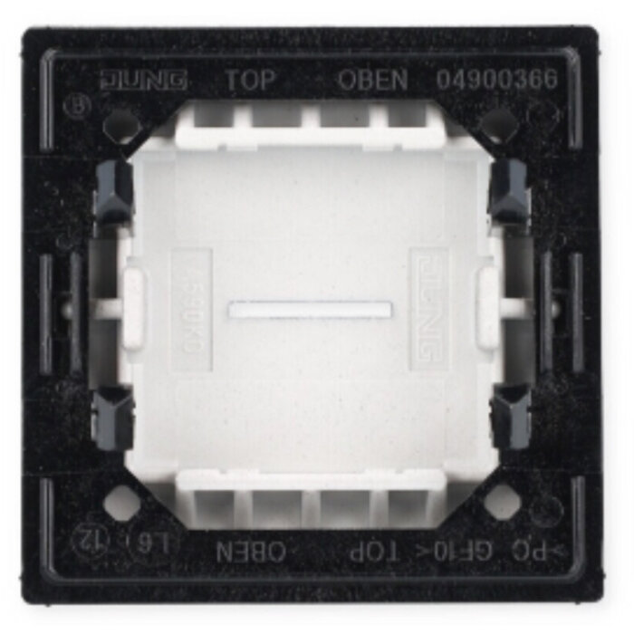 Jung Jung A range bedieningselement aan-/uit-schakelaar enkele wip zwart - A590KO5SWM