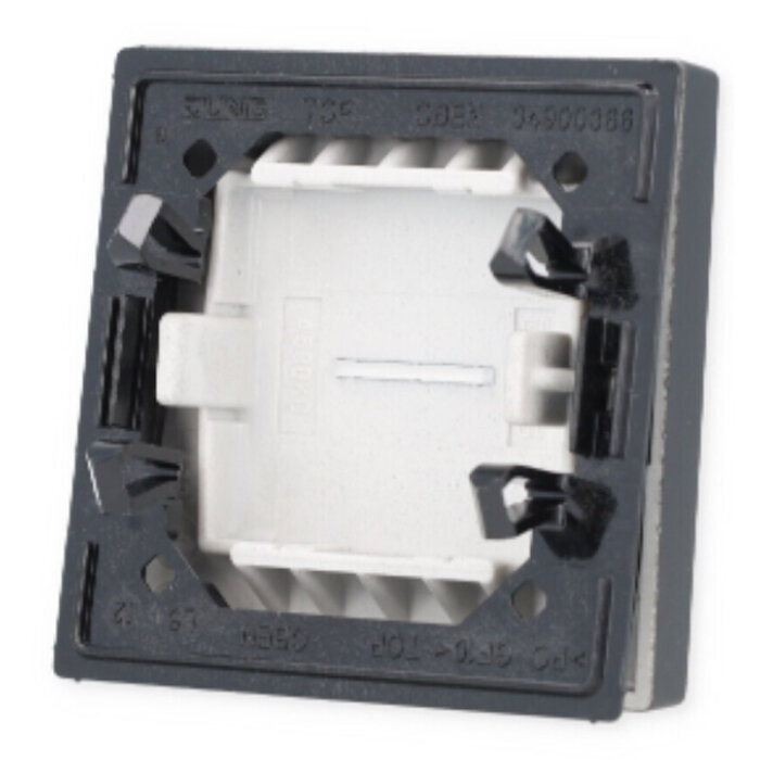 Jung Jung A range bedieningselement aan-/uit-schakelaar enkele wip zwart - A590KO5SWM