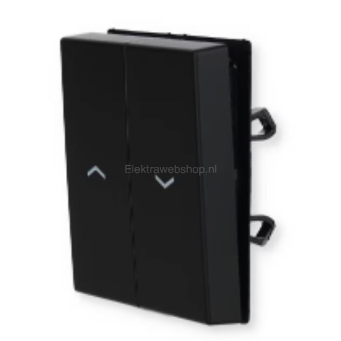 Jung Jung A range bedieningselement jaloezie tweedelige wip zwart - A595PSWM