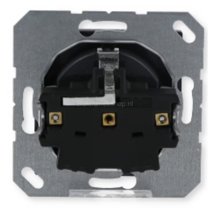 Jung Jung A500 wandcontactdoos met randaarde antraciet - A1520BFANM
