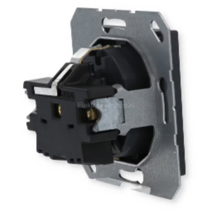 Jung Jung A500 wandcontactdoos met randaarde antraciet - A1520BFANM