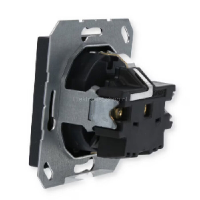 Jung Jung A500 wandcontactdoos met randaarde antraciet - A1520BFANM