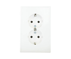 Jung Jung LS990 2V wandcontactdoos met randaarde inbouw alpinwit (hagelwit) LS5015WW