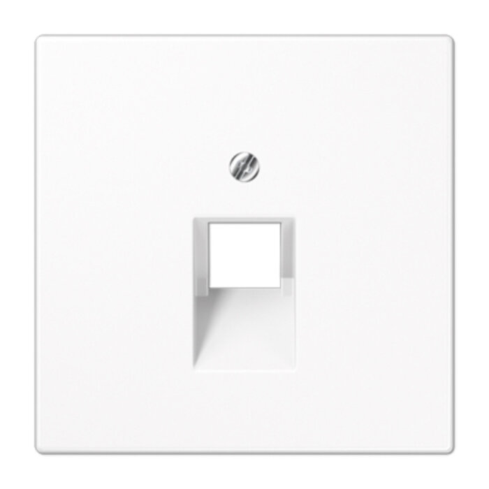 Jung Jung LS990 afdekplaat 1xRJ45/RJ11 alpinwit (hagelwit) LS969-1UAWW