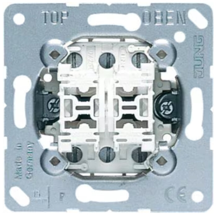 Jung Jung Dubbele pulsschakelaar (serie) met gescheiden circuit 539U