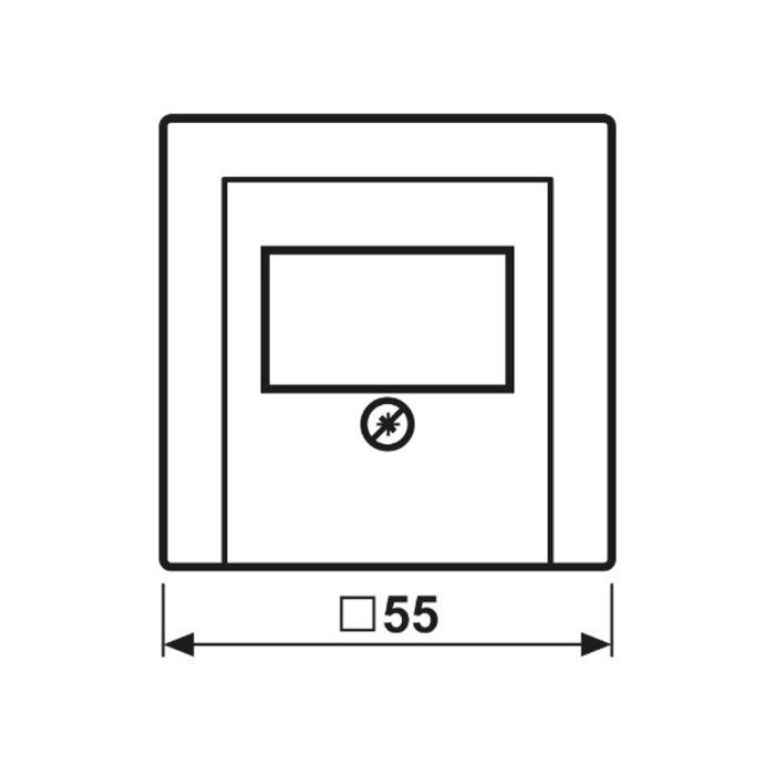 Jung Jung Centraalplaat multimedia wit (creme) A569PLT