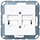 Jung As500 afdekking 2-voudig voor modular jack alpinwit - A569-2NWEWW