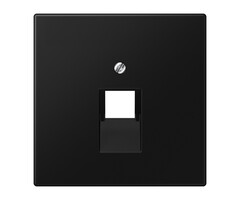 Jung Jung LS990 afdekplaat 1xRJ45/RJ11 grafietzwart mat LS969-1UASWM