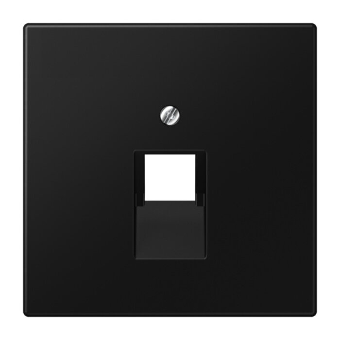 Jung Jung LS990 afdekplaat 1xRJ45/RJ11 grafietzwart mat LS969-1UASWM