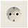 Jung LS990 1V wandcontactdoos met randaarde creme LS1520N