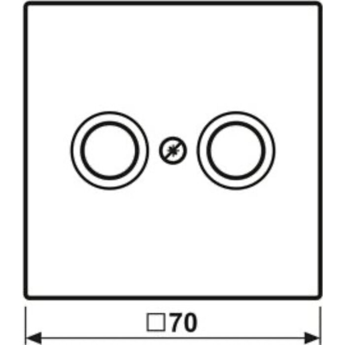 Jung Jung LS Range afdekking voor CAI crème - LS990TV