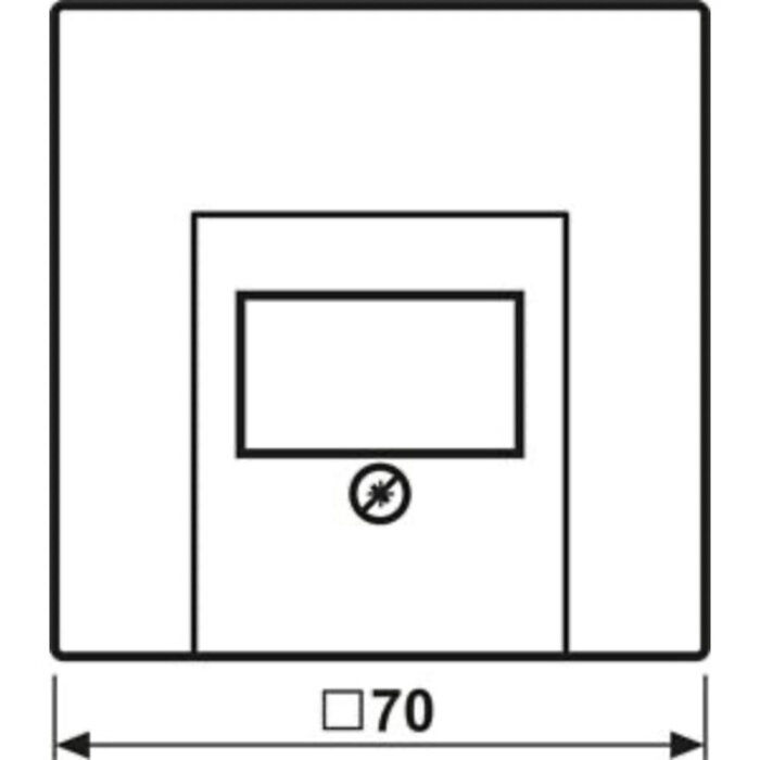 Jung Jung LS Range afdekking voor USB, TAE crème - LS969T