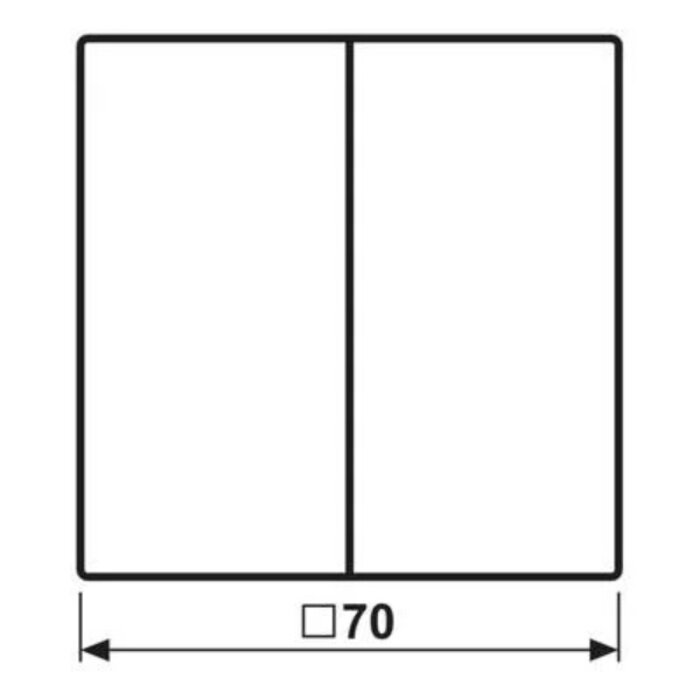 Jung Jung LS Range schakelwip met pijlsymbolen crème - LS995P