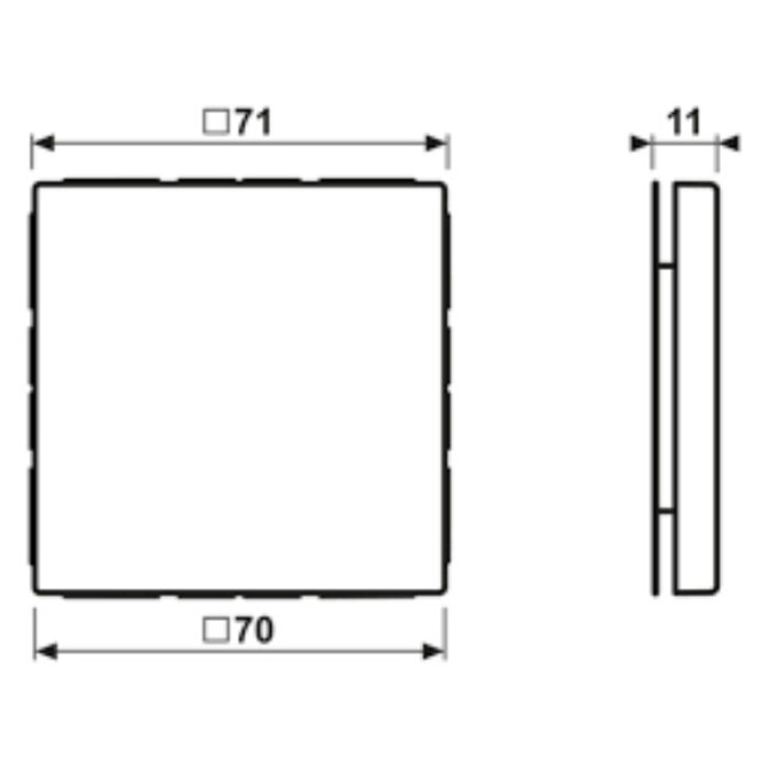 Jung Jung LS range afdekking blindplaat crème - LS994B