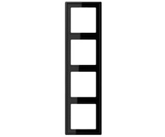 Jung Jung LS990 afdekraam 4-voudig zwart - LS984SW